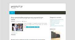Desktop Screenshot of gkstychy71.pl